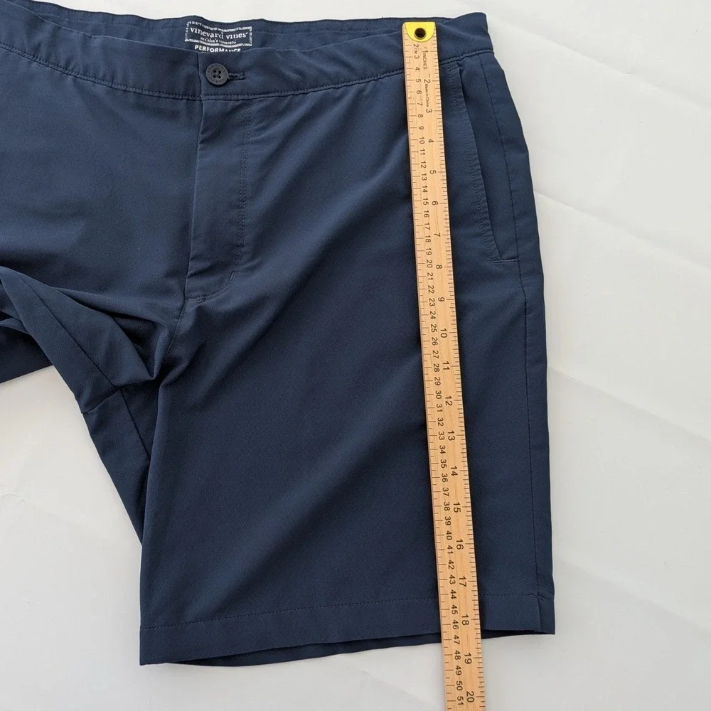 Vineyard Vines Performance‎ On-The-Go Shorts Mens 35 Navy Stretch 7.5 Golf